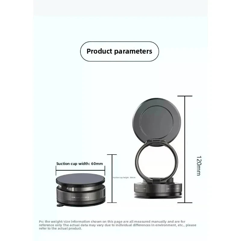 Magnetic Phone Holder for car, 360° Rotatable, Foldable & Adjustable Magnetic Car Mount, , Compatible with iPhone & Other Phones
