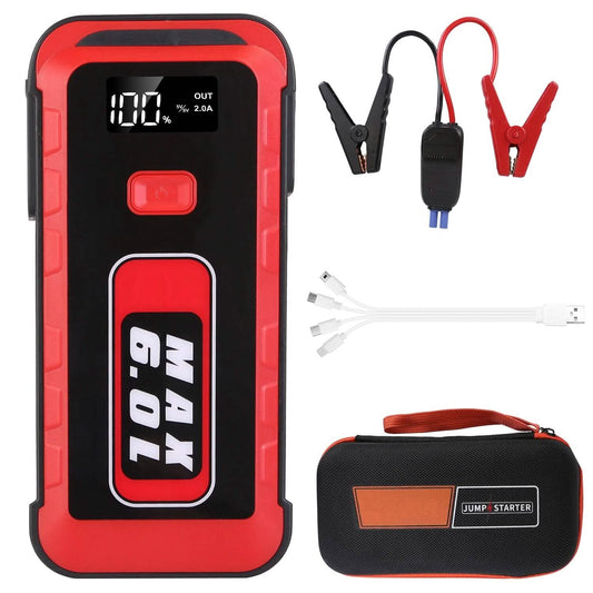 Car Jump Starter Booster 2500A Peak 25800mAh Battery Charger Power Bank