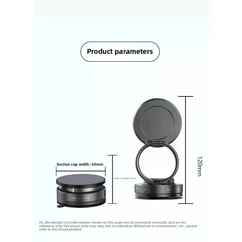 Magnetic Phone Holder for car, 360° Rotatable, Foldable & Adjustable Magnetic Car Mount, , Compatible with iPhone & Other Phones