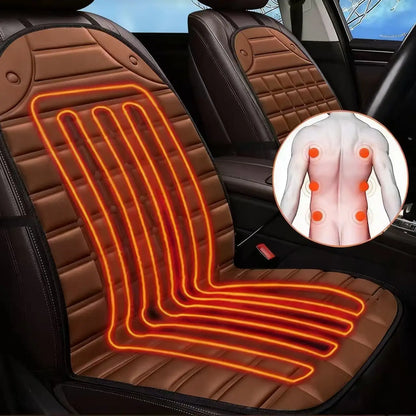 Heated Car Seat Cover 30s Fast Heating Full Body (Waist/Back/Hip) Heated Pad Universal Car Seat Cushion