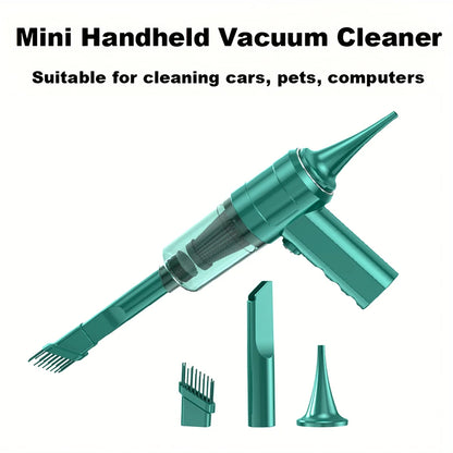 Car vacuum cleaner, mini portable vacuum cleaner, multifunctional, suitable for car, keyboard cleaning, pet hair cleaning