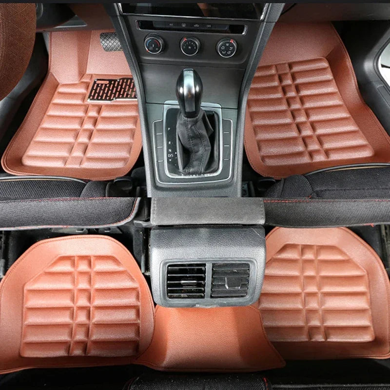 5pcs Car Floor Mats Foot Pad Anti-Slip Car Carpet Mats for The Car Mats Auto Universal Zwarte Auto Styling Interieur