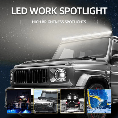 8/14/20" 12-24V Spotlight LED Light Bar Offroad Slim Barra LED Work Light Bar for Truck Atv Car Driving Fog Light Accessories