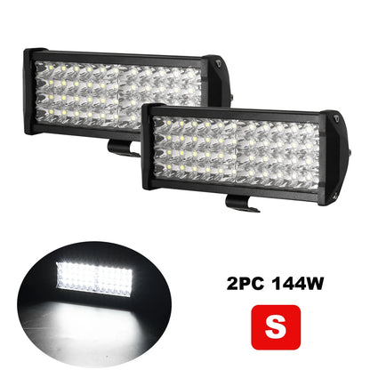 Car LED Light Bar Work Light 12V Offroad 4x4 Spotlight Fog Lamp For Truck Farm Tractor Boat SUV ATV Light Bar Auto Accessory