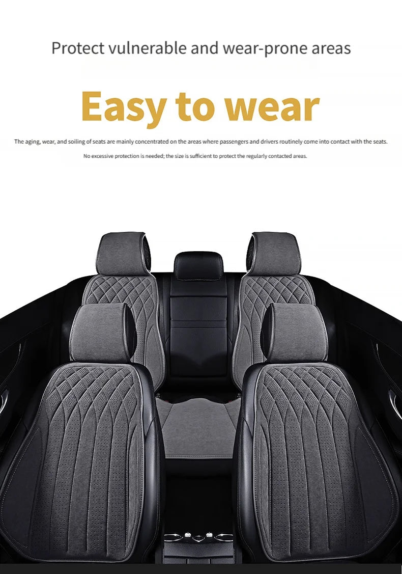 Universal  Anti-Slip Car Seat Cover Four Season Auto Suede Breathable Covers for Car Seats Cover Protection Cars Seats Covers