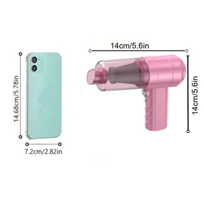 Car vacuum cleaner, mini portable vacuum cleaner, multifunctional, suitable for car, keyboard cleaning, pet hair cleaning