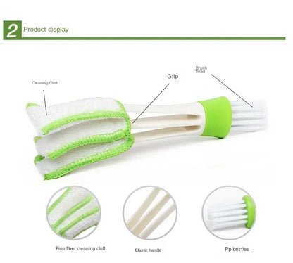 Car Air Conditioner Vent Brush Microfibre Car Grille Cleaner Auto Detailing Blinds Duster Car Cleaning Brush Interior Accessori