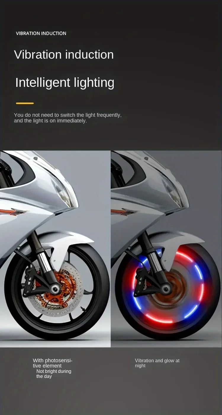 Car wheel hub light, electric bike, motorcycle tire air nozzle light, children's wheel, mountain bike, flashing light