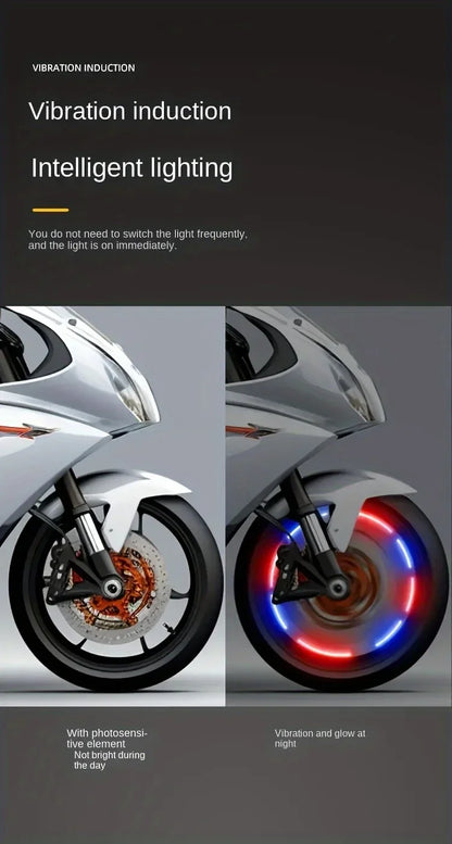 Car wheel hub light, electric bike, motorcycle tire air nozzle light, children's wheel, mountain bike, flashing light