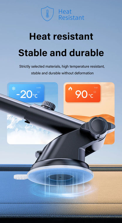 Car Phone Holder Cell Phone Mount for Car Dashboard Windshield Automobile Cradles Dash Stand Bracket for iPhone 14 13 12 Android