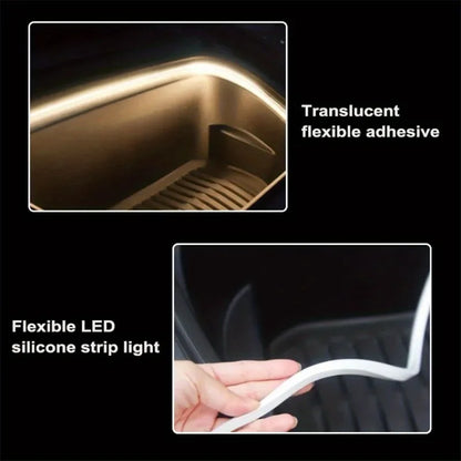 Car Trunk LED Strip Lights for The Interior Decoration of The Vehicle, Featuring Neon Lights and DIY Ambient Light Strips