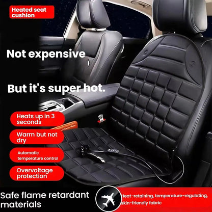 Heated Car Seat Cover 30s Fast Heating Full Body (Waist/Back/Hip) Heated Pad Universal Car Seat Cushion