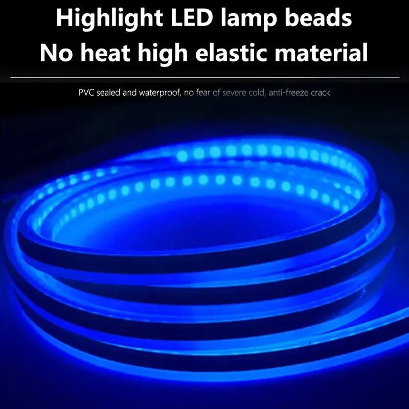 12V 120CM Car LED Daytime Running Light Bar Car Hood Light Bar Car Hood Trim Cover Light Bar Car Hood Ambient Light