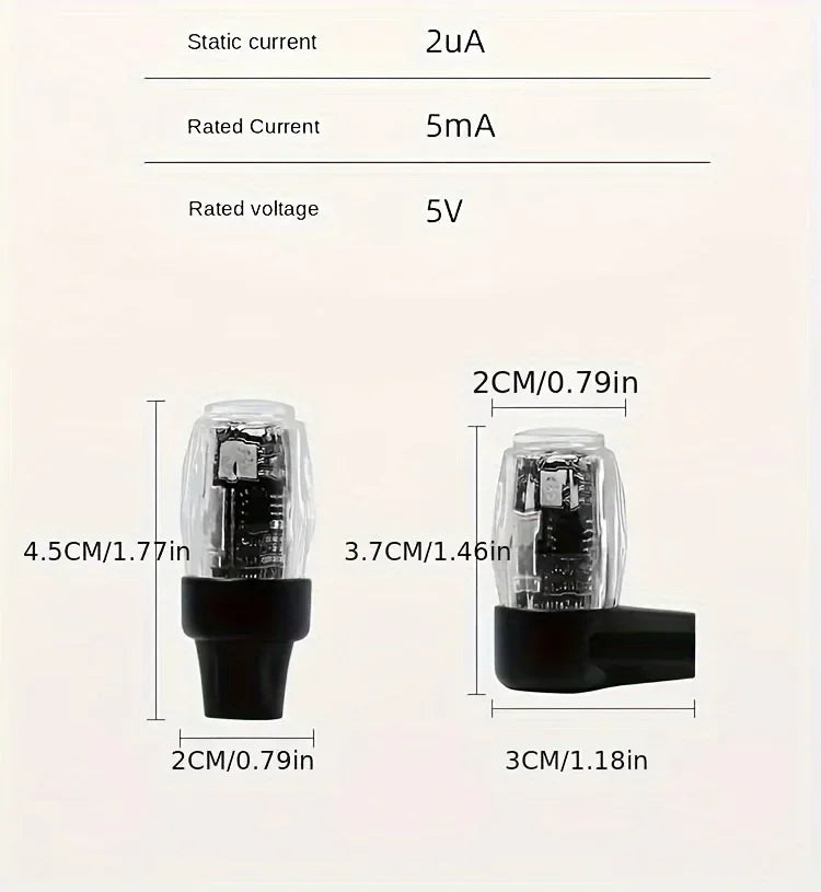 Car wheel hub light, electric bike, motorcycle tire air nozzle light, children's wheel, mountain bike, flashing light