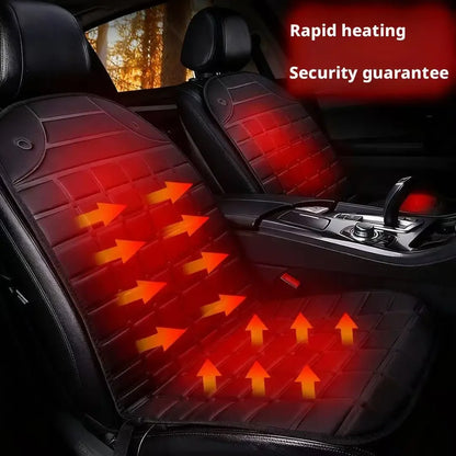 Heated Car Seat Cover 30s Fast Heating Full Body (Waist/Back/Hip) Heated Pad Universal Car Seat Cushion