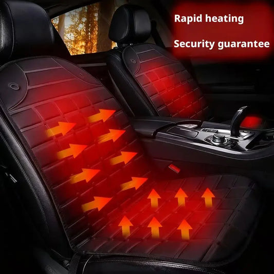 Heated Car Seat Cover 30s Fast Heating Full Body (Waist/Back/Hip) Heated Pad Universal Car Seat Cushion