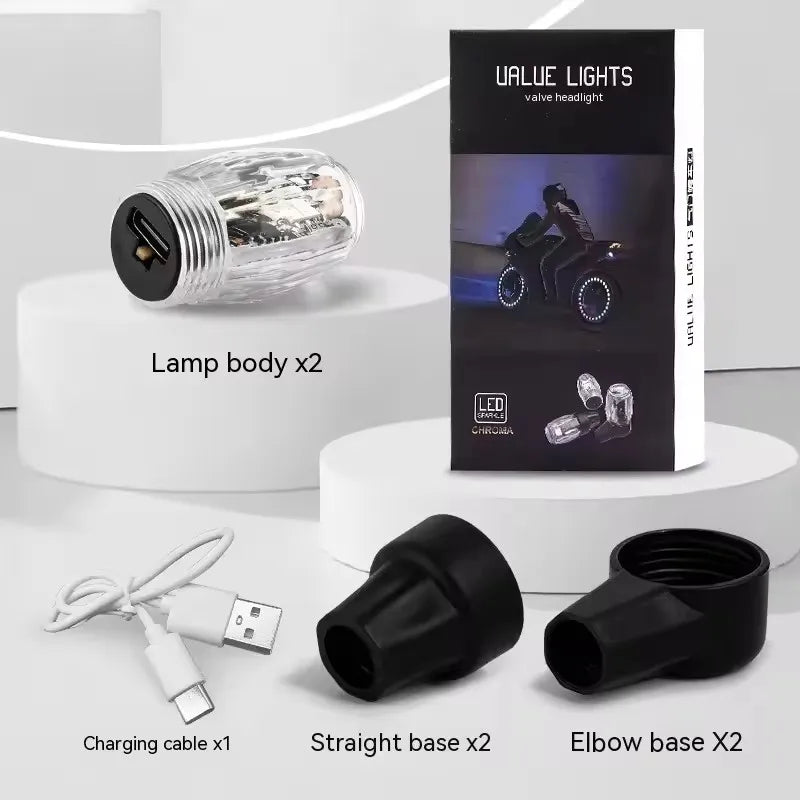 Car wheel hub light, electric bike, motorcycle tire air nozzle light, children's wheel, mountain bike, flashing light