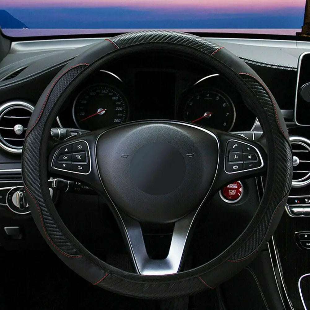 Car Steering Wheel Cover Leather Covers For Renault Clio Megane 4 3 2 Scenic Duster Fluence Laguna Kangoo Auto Decor Accessories