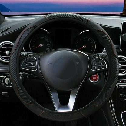 Car Steering Wheel Cover Leather Covers For Renault Clio Megane 4 3 2 Scenic Duster Fluence Laguna Kangoo Auto Decor Accessories