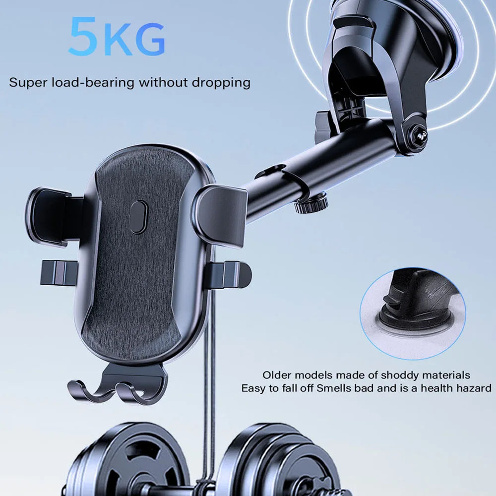 Car Phone Holder Cell Phone Mount for Car Dashboard Windshield Automobile Cradles Dash Stand Bracket for iPhone 14 13 12 Android