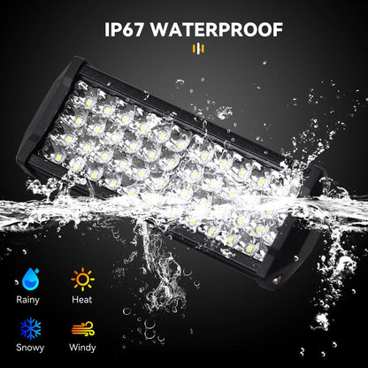 Car LED Light Bar Work Light 12V Offroad 4x4 Spotlight Fog Lamp For Truck Farm Tractor Boat SUV ATV Light Bar Auto Accessory