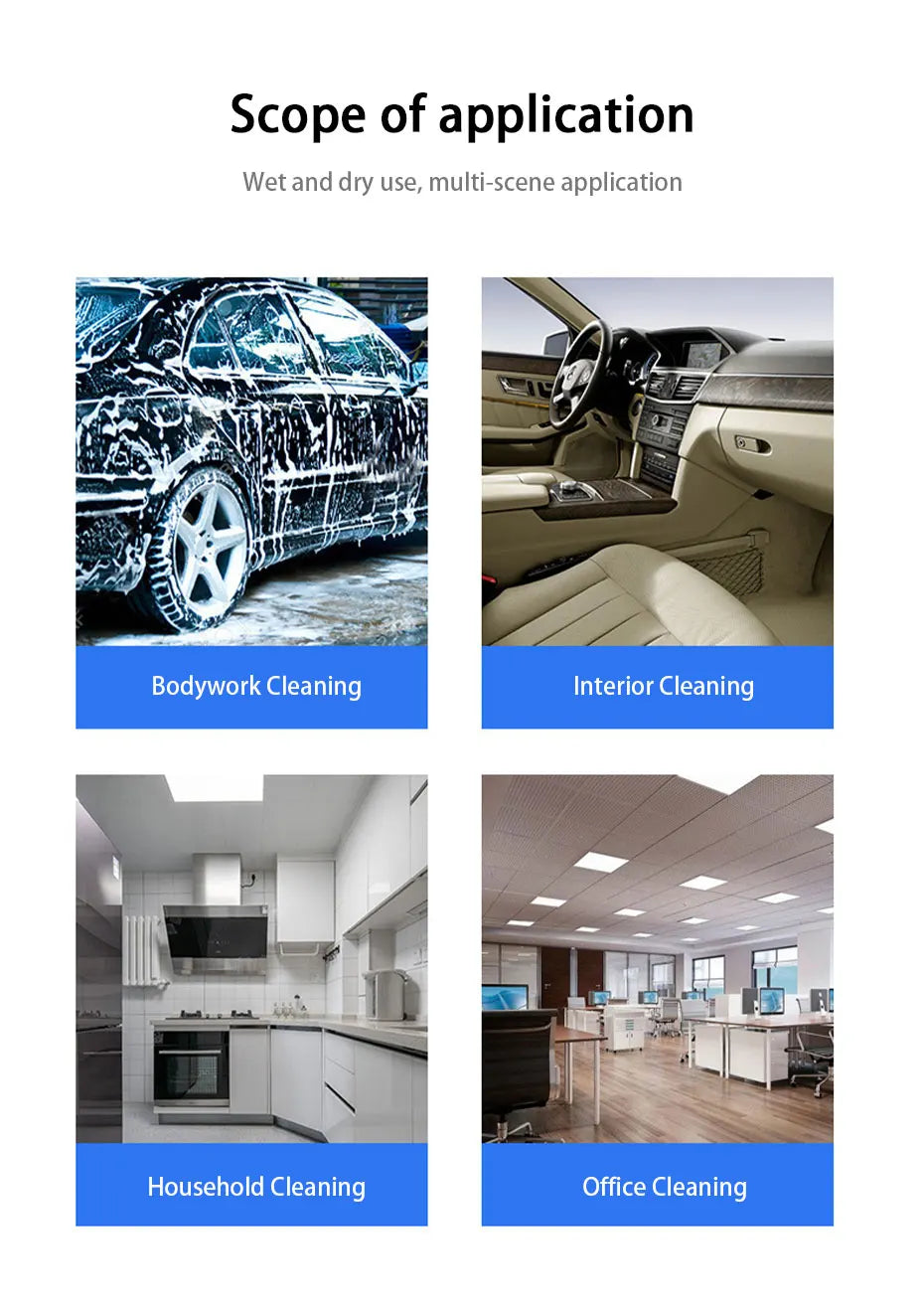 SEAMETAL Super Soft Car Microfiber Wheel Detailer Wash Glove Thickening Two-sided Car Detailing Pocket Mitt Car Wash Products