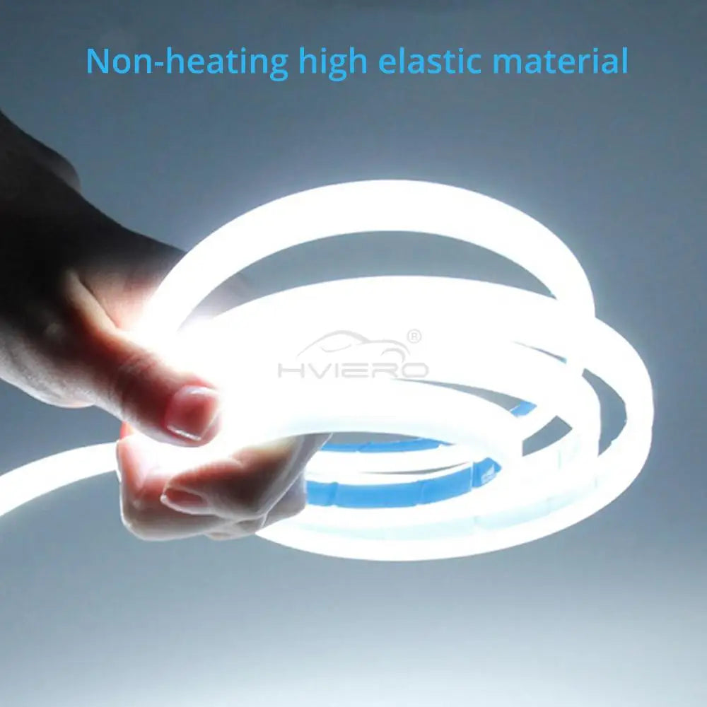 Car LED Lights Bar 59in 12V Hood Lamping Start Scanning Universal Flexible Auto Decorative Atmospheric Dynamic Bulb Accessories