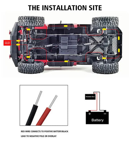 Car Underglow Chassis Lights Multicolor Wireless Control RGB Waterproof Durable Off-Road Fit Trucks Jeeps SUVs LED Rock Lights