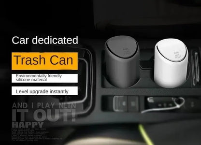 Car Garbage Can Car Trash Can Silicone Garbage Dust Case Holder Rubbish Bin Auto Organizer Storage Box Car Acessories Storage