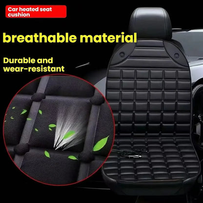 Heated Car Seat Cover 30s Fast Heating Full Body (Waist/Back/Hip) Heated Pad Universal Car Seat Cushion