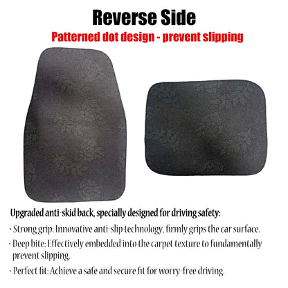 Non-Slip Carpet Car Floor Mat Front & Rear Automotive Carpet Floor Mats Dirt and wear-resistant Absorb Water Foot Pads Universal