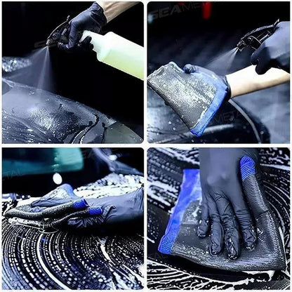 SEAMETAL Car Detailing Cleaning Towel Magic Clay Cloth Absorbent Rag with Blue Clay Bar Towel Deeply Remove Stains Washing Tool