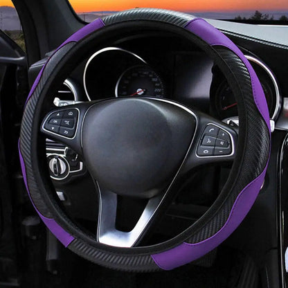 Car Steering Wheel Cover Leather Covers For Renault Clio Megane 4 3 2 Scenic Duster Fluence Laguna Kangoo Auto Decor Accessories