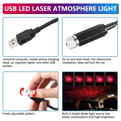 Car LED Atmosphere Light Interior Decorative Light For Volkswagen VW Golf 4 5 6 7 Polo Passat Tiguan Jetta Beetle B5 B6 B7 T4 T5