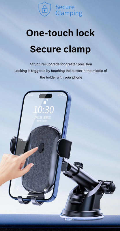 Car Phone Holder Cell Phone Mount for Car Dashboard Windshield Automobile Cradles Dash Stand Bracket for iPhone 14 13 12 Android