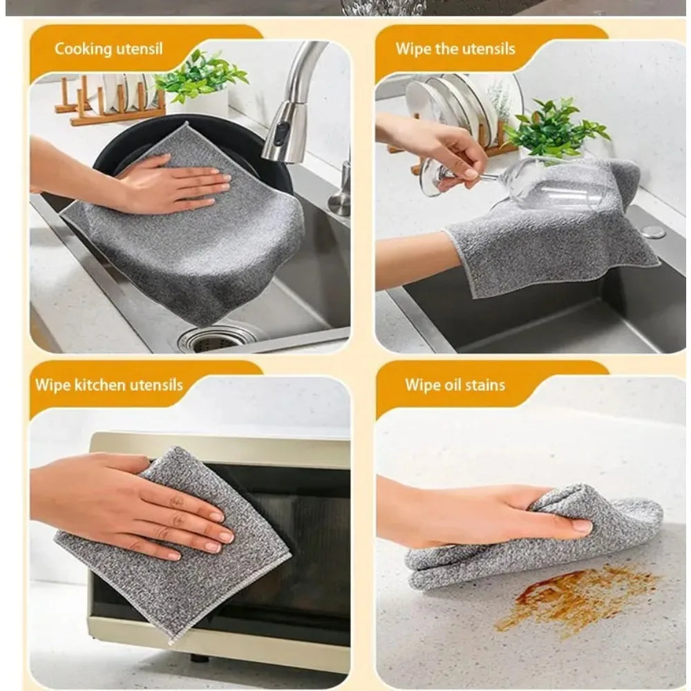 5/10 Pcs Microfiber Cleaning Towels Multifunctional Car Detailing Towel Super Absorbent Soft Stain-removing Clean Tools for Car