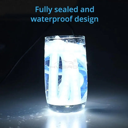 Car LED Lights Bar 59in 12V Hood Lamping Start Scanning Universal Flexible Auto Decorative Atmospheric Dynamic Bulb Accessories