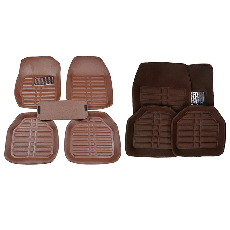 5pcs Car Floor Mats Foot Pad Anti-Slip Car Carpet Mats for The Car Mats Auto Universal Zwarte Auto Styling Interieur