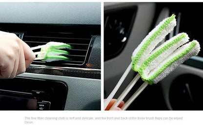 Car Air Conditioner Vent Brush Microfibre Car Grille Cleaner Auto Detailing Blinds Duster Car Cleaning Brush Interior Accessori