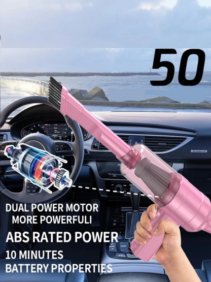 Car vacuum cleaner, mini portable vacuum cleaner, multifunctional, suitable for car, keyboard cleaning, pet hair cleaning