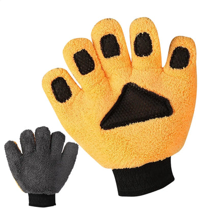 Car Washing Gloves Microfiber Car Cleaning Brush Double-Faced Coral Fleece Cleaning Brush Gloves Car Detailing Cleaner Care Tool