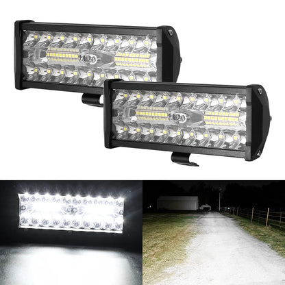 Car LED Light Bar Work Light 12V Offroad 4x4 Spotlight Fog Lamp For Truck Farm Tractor Boat SUV ATV Light Bar Auto Accessory