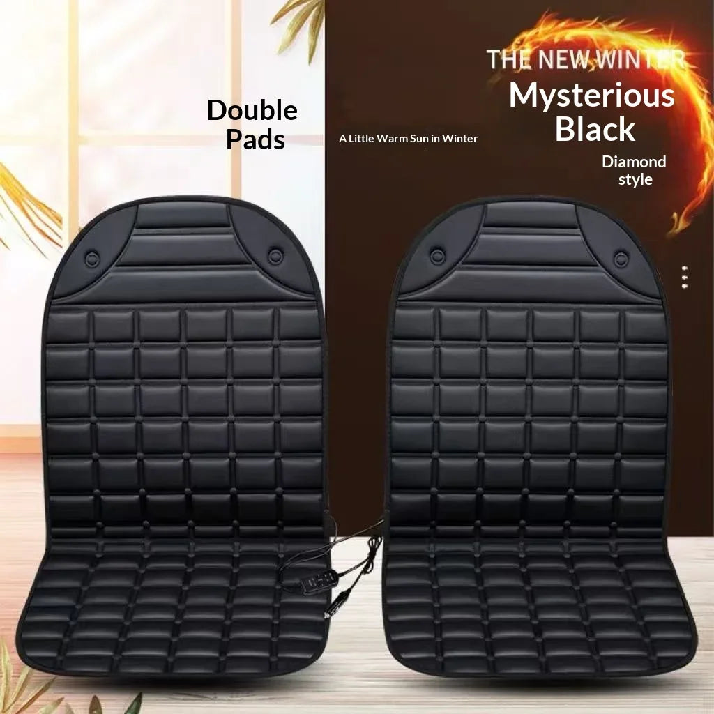 Heated Car Seat Cover 30s Fast Heating Full Body (Waist/Back/Hip) Heated Pad Universal Car Seat Cushion