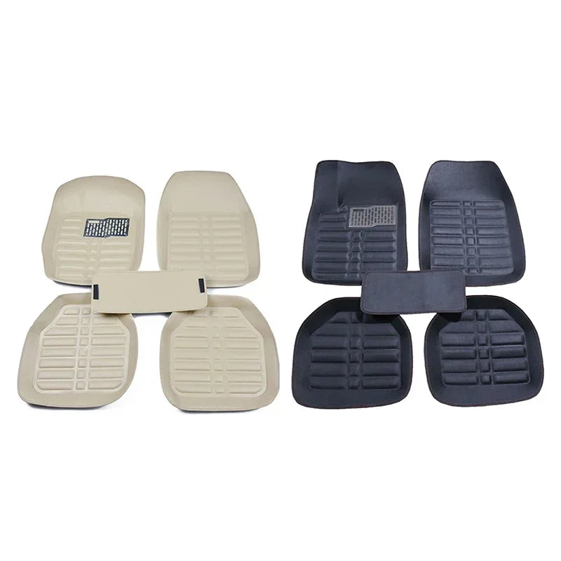 5pcs Car Floor Mats Foot Pad Anti-Slip Car Carpet Mats for The Car Mats Auto Universal Zwarte Auto Styling Interieur