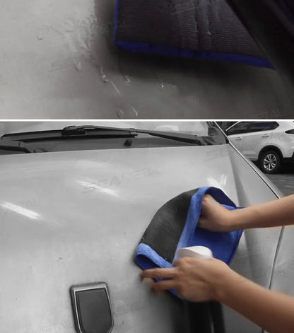 SEAMETAL Car Detailing Cleaning Towel Magic Clay Cloth Absorbent Rag with Blue Clay Bar Towel Deeply Remove Stains Washing Tool