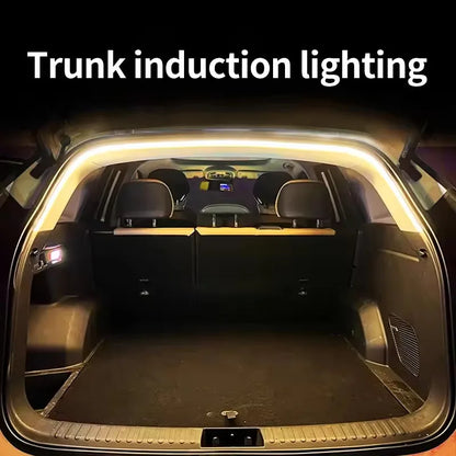 Car Trunk LED Strip Lights for The Interior Decoration of The Vehicle, Featuring Neon Lights and DIY Ambient Light Strips