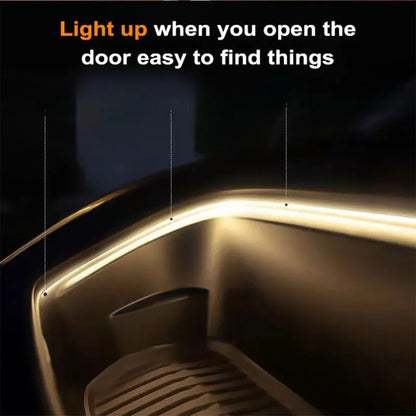 Car Trunk LED Strip Lights for The Interior Decoration of The Vehicle, Featuring Neon Lights and DIY Ambient Light Strips