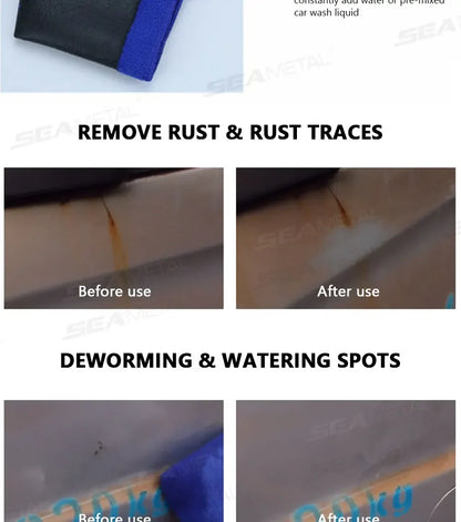 SEAMETAL Car Detailing Cleaning Towel Magic Clay Cloth Absorbent Rag with Blue Clay Bar Towel Deeply Remove Stains Washing Tool