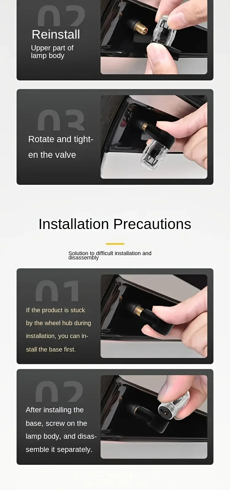 Car wheel hub light, electric bike, motorcycle tire air nozzle light, children's wheel, mountain bike, flashing light