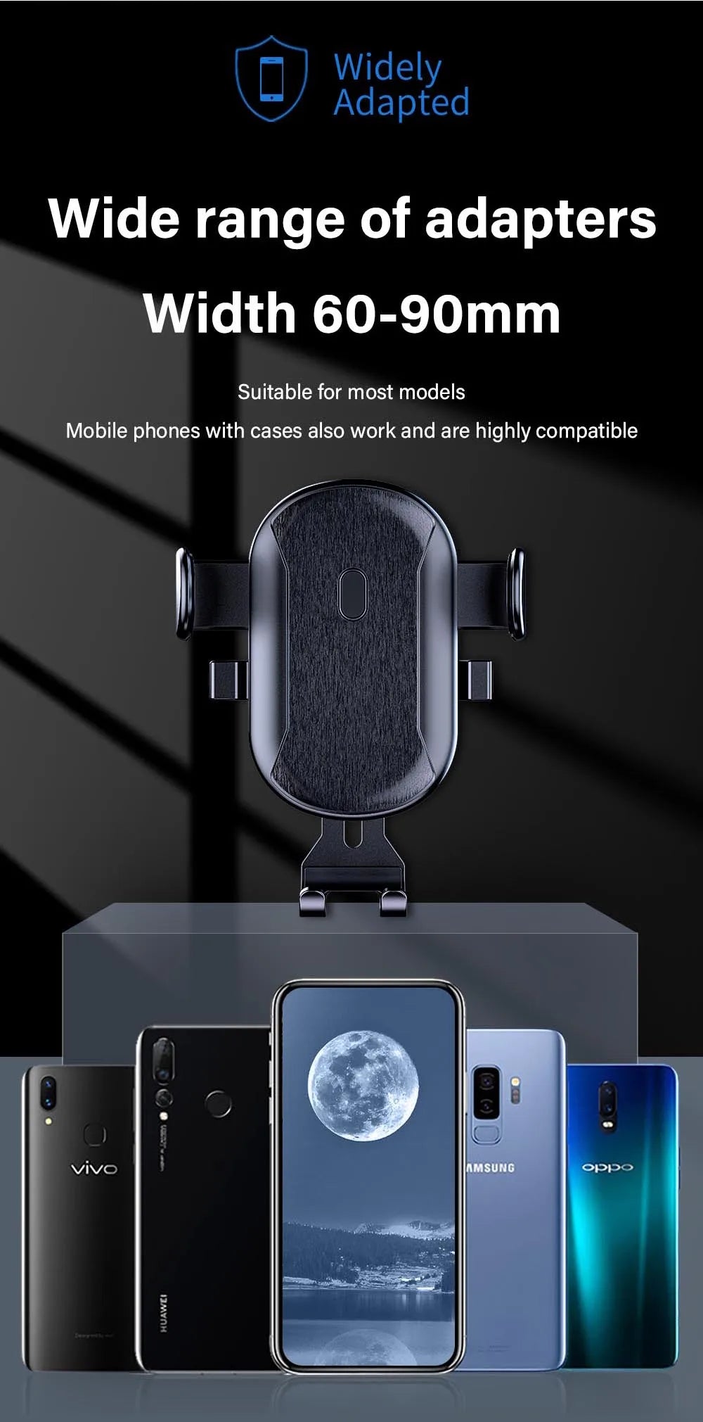 Car Phone Holder Cell Phone Mount for Car Dashboard Windshield Automobile Cradles Dash Stand Bracket for iPhone 14 13 12 Android